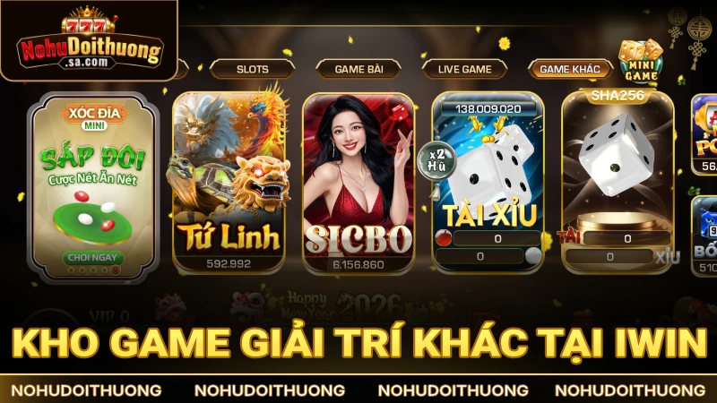 Kho game giải trí đa dạng, phục vụ hầu hết nhu cầu người chơi